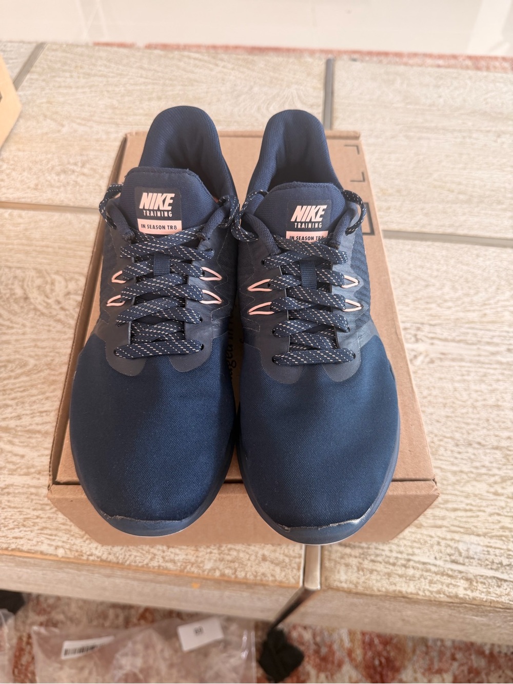 Nike Women's In-Season TR 8 Training Shoes Navy Blue Pink Size 6